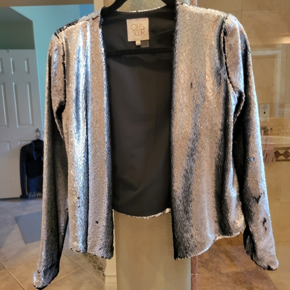 Chasir sequin silver jacket